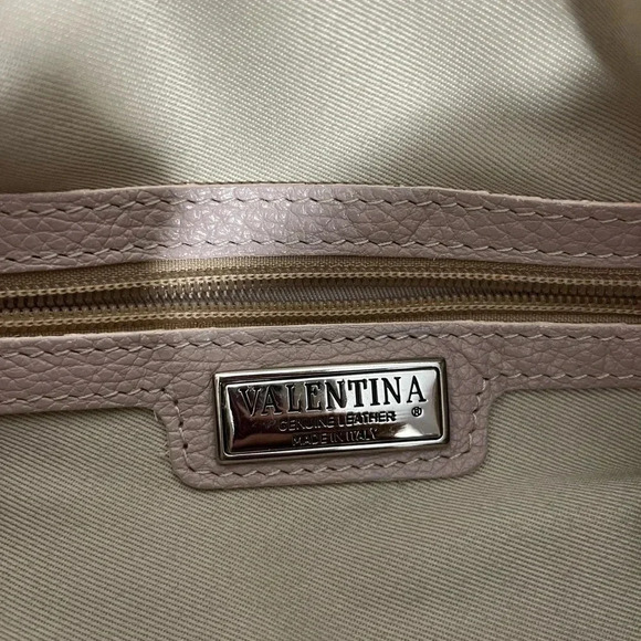 Valentina Italia Taupe and Saddle Leather Bag - Picture 6 of 12